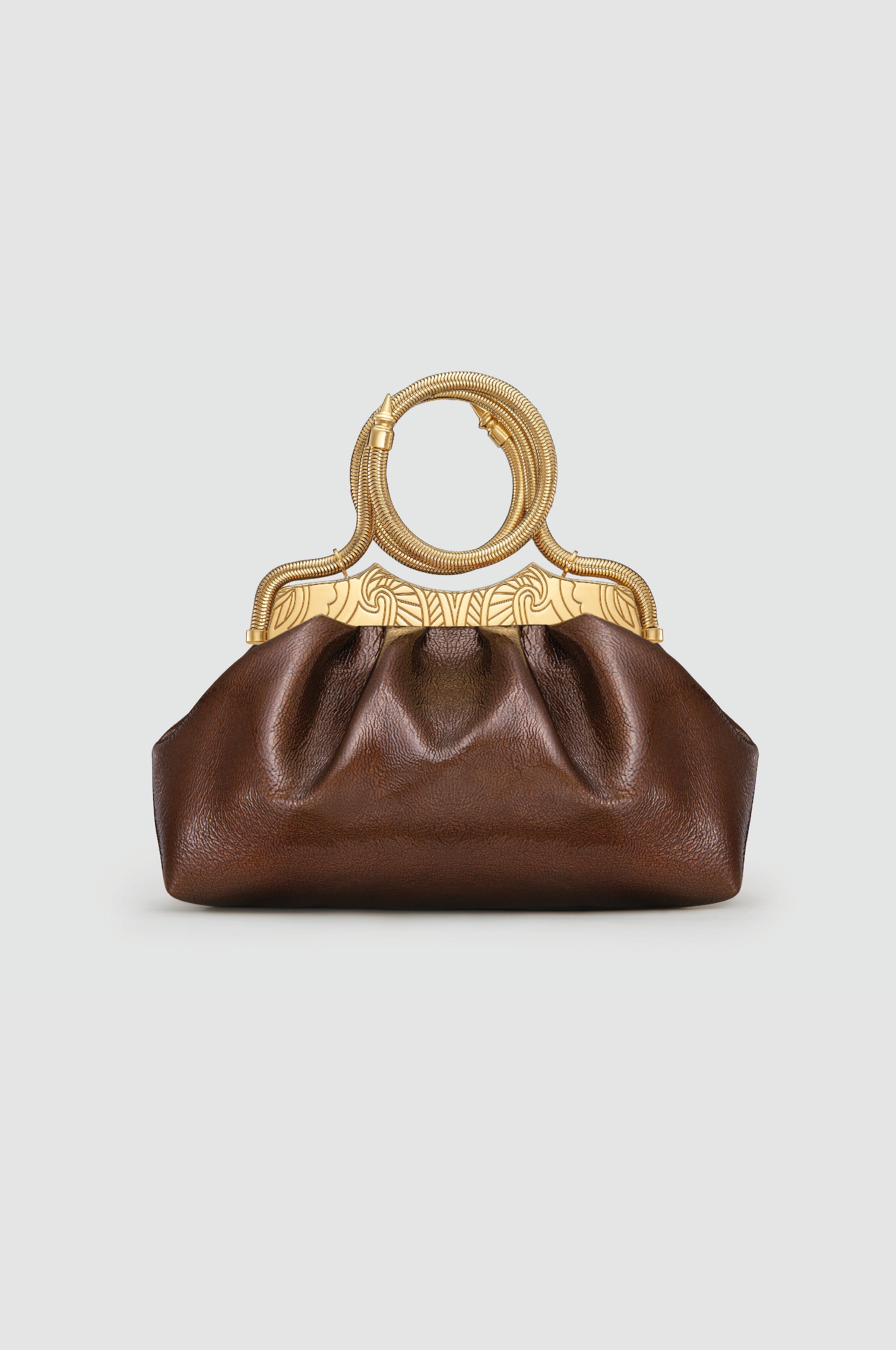 Okhtein Bangle Clutch - Brown Gel - Designer Clutch - Clutch Bags 1