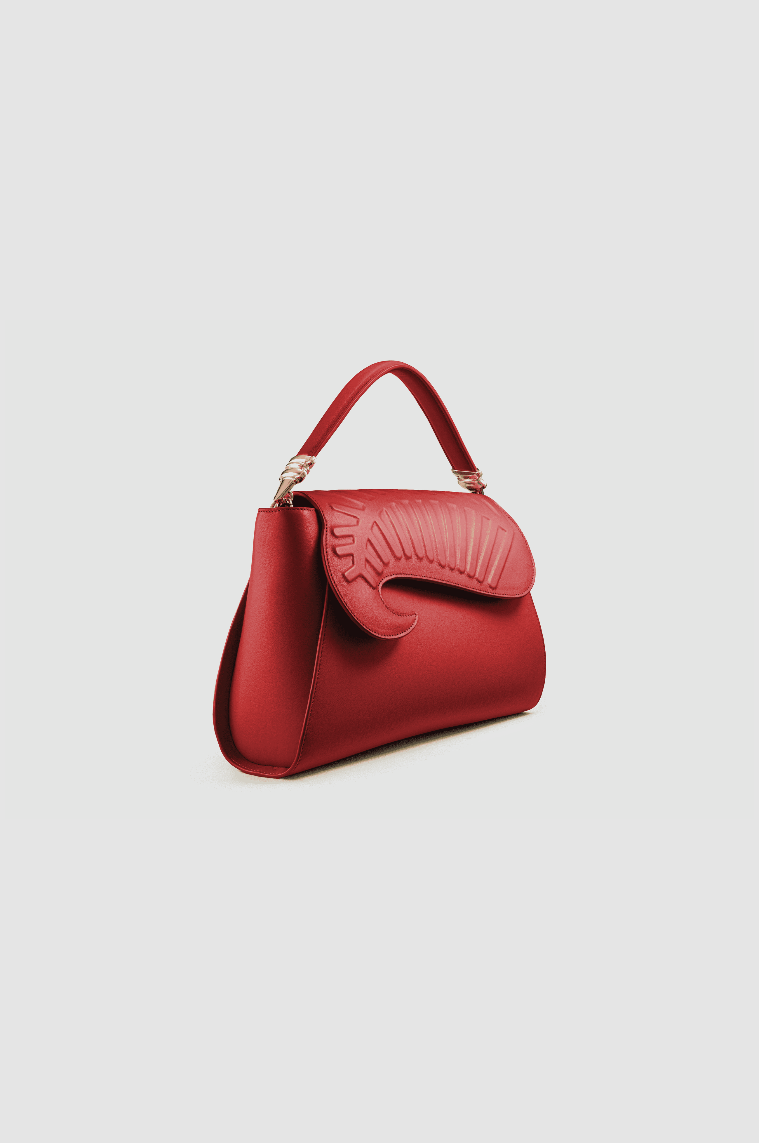 Okhtein Yasmine Bag - Red - Designer Tote Bag - Handbags 2