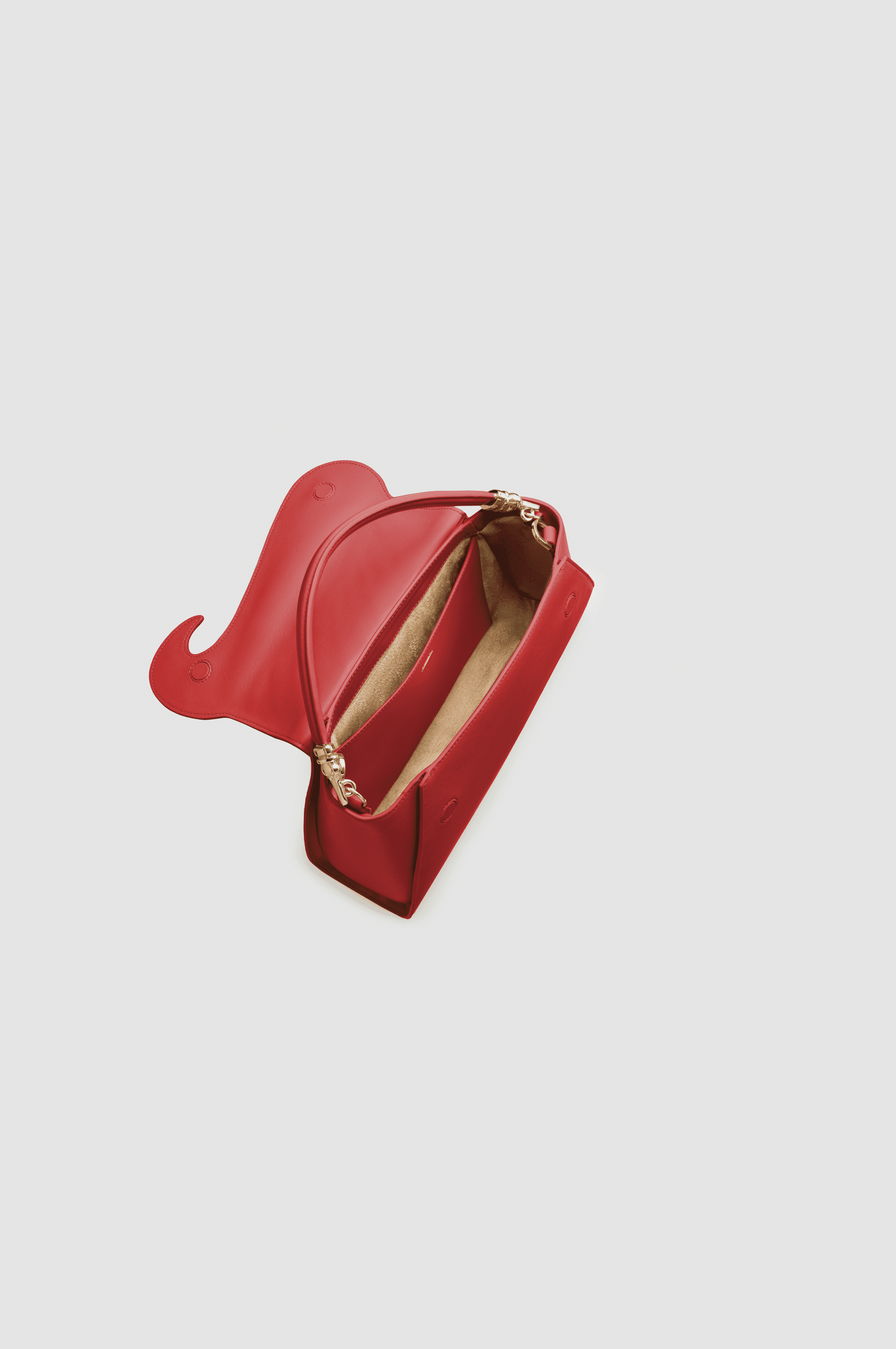 Okhtein Yasmine Bag - Red - Designer Tote Bag - Handbags 6