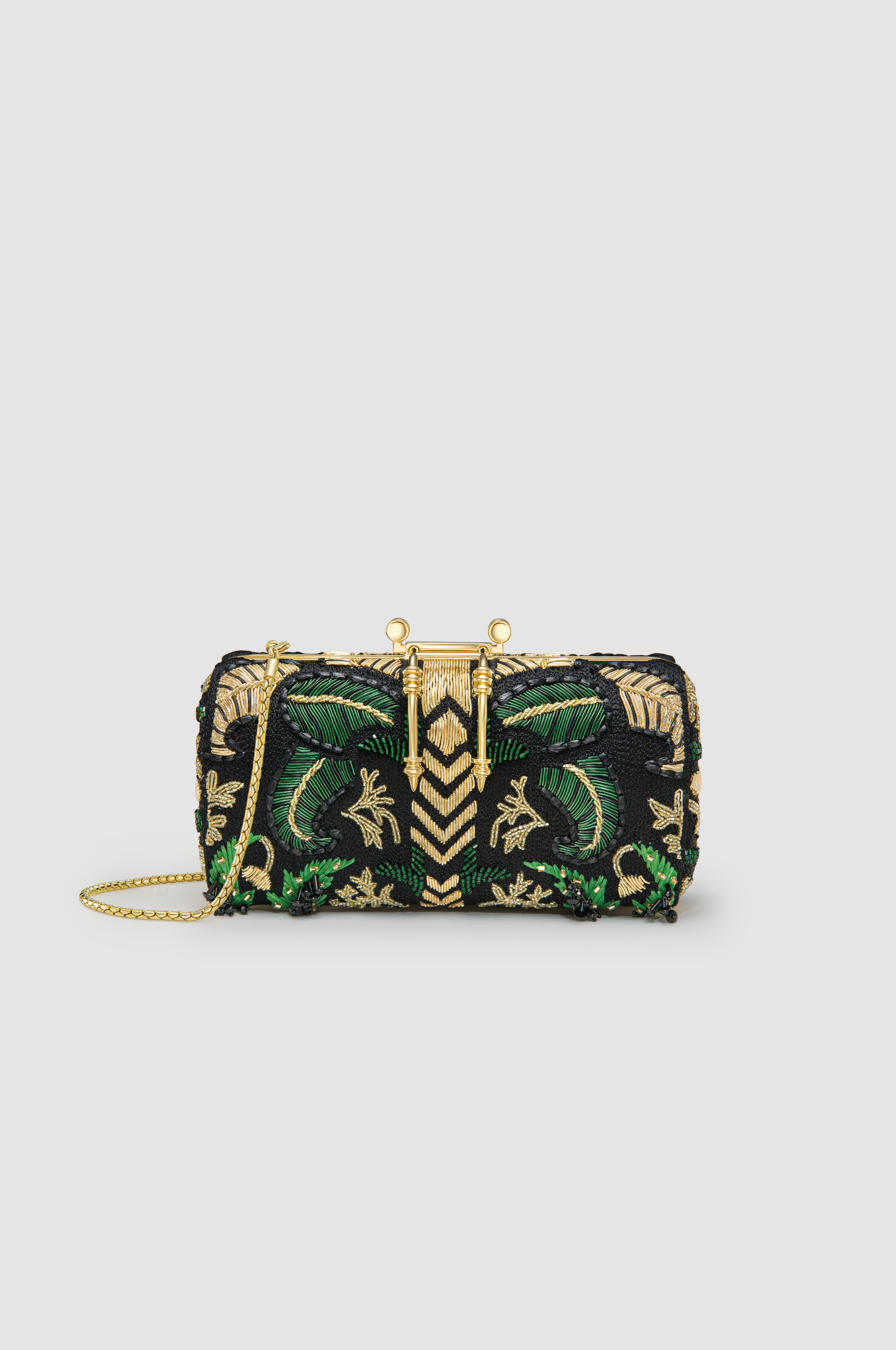 Okhtein Soiree Clutch - Gold & Black - Designer Clutch - Clutch Bags 1