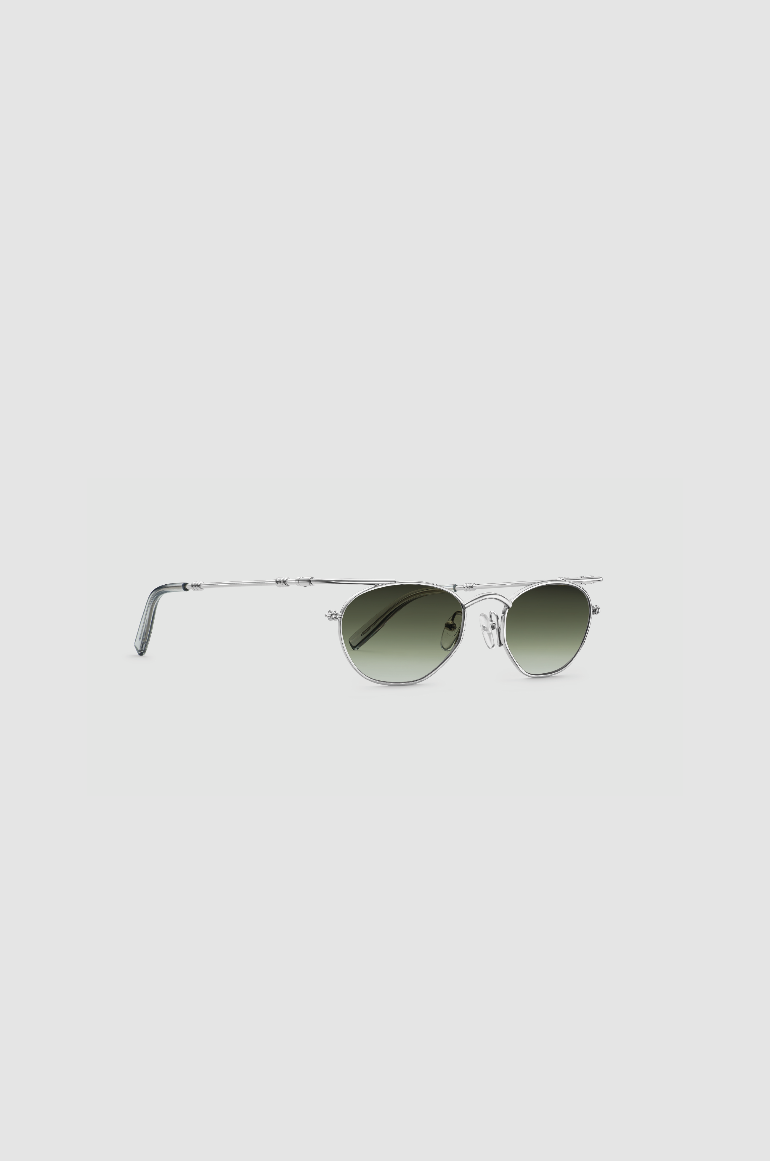 Okhtein Dome Shades - Silver - Designer Shades - Sunglasses - Side
