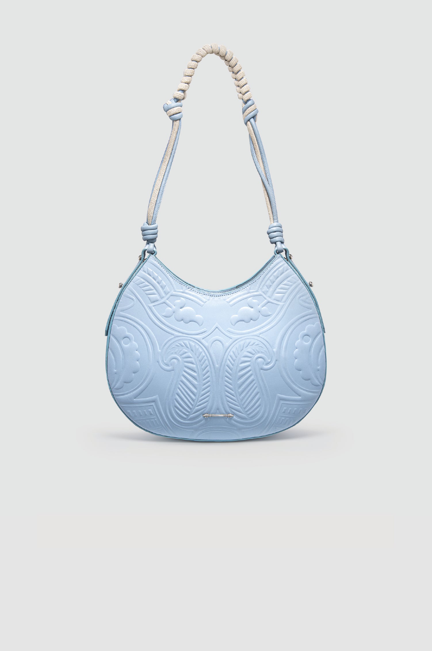 Okhtein Duo With Rope Handle - Sky Blue - Designer Handbag - Handbags 1