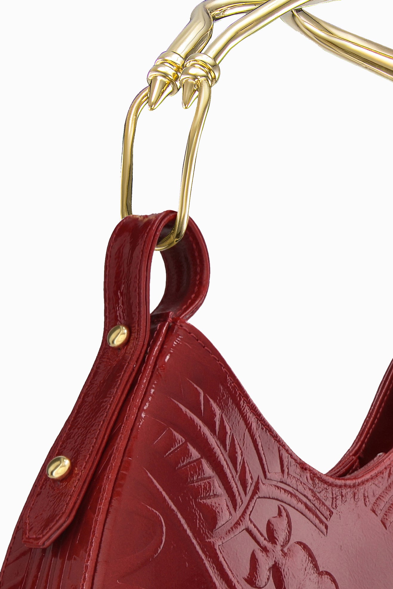 حقيبة Duo Top Handle Embossed