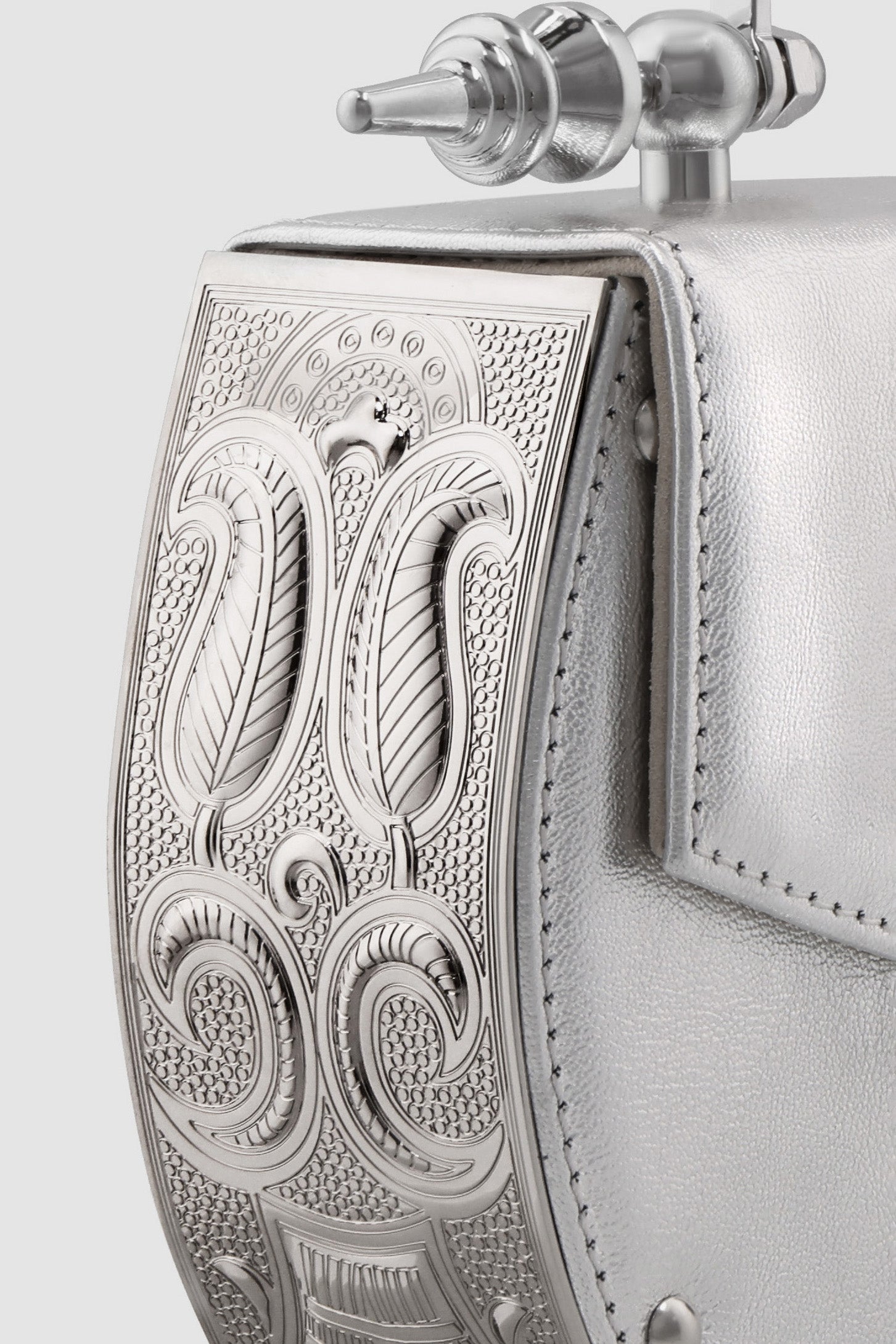 Oak on Engraved Brass