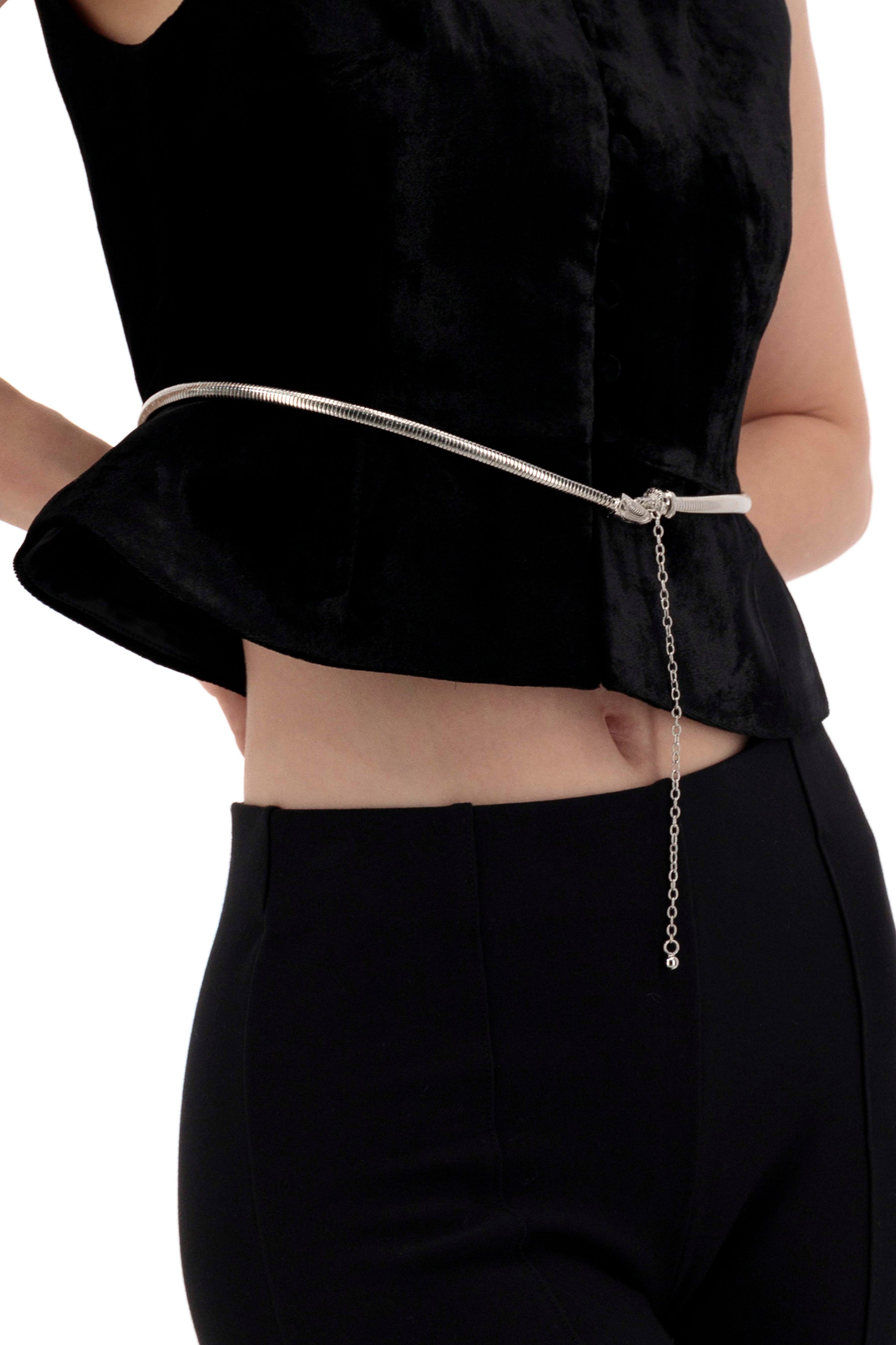 Okhtein Bangle Belt - Silver - Designer Belt - Belts 3