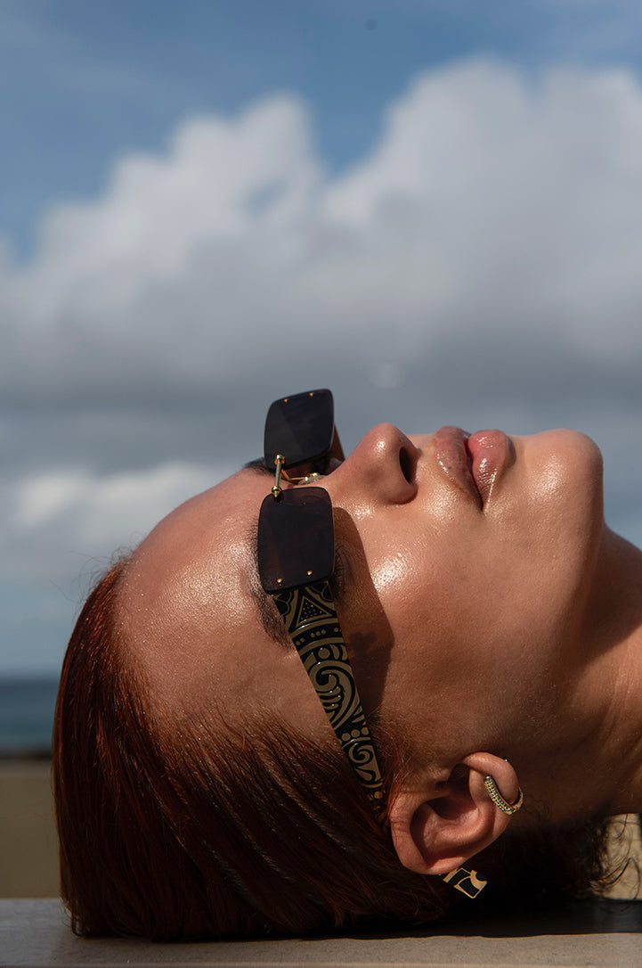 Okhtein Palmette Heat Shades - Black - Designer Shades - Sunglasses 3