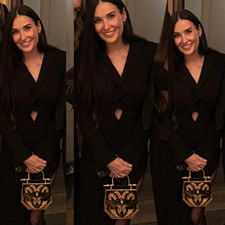 Demi Moore Rocks OKHTEIN during PFW