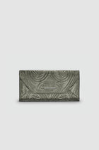 Okhtein Embossed Envelope Wallet - Silver Olive Gel - Designer Wallet - Wallets 1