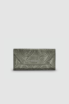Okhtein Embossed Envelope Wallet - Silver Olive Gel - Designer Wallet - Wallets 1