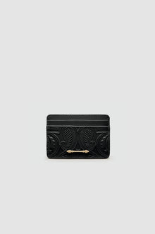 Okhtein Embossed Cardholder - Black - Designer Cardholder - Card Cases 1