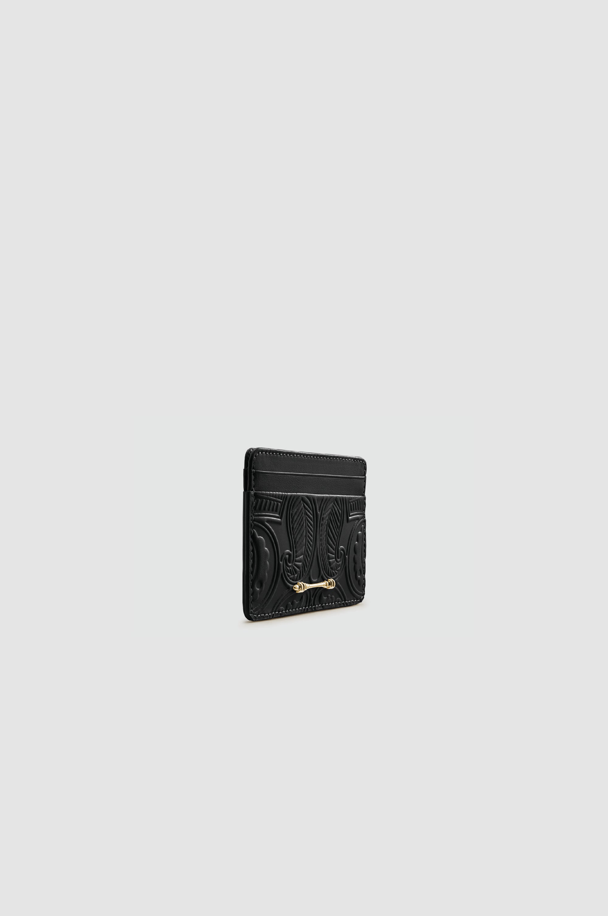 Okhtein Embossed Cardholder - Black - Designer Cardholder - Card Cases 2