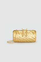 Okhtein Soiree Mesh Clutch - Gold Mesh - Designer Clutch - Clutch Bags 1