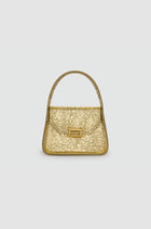 Okhtein Mini Feryel With Lock - Crushed Gold - Designer Mini Handbag - Handbags 1