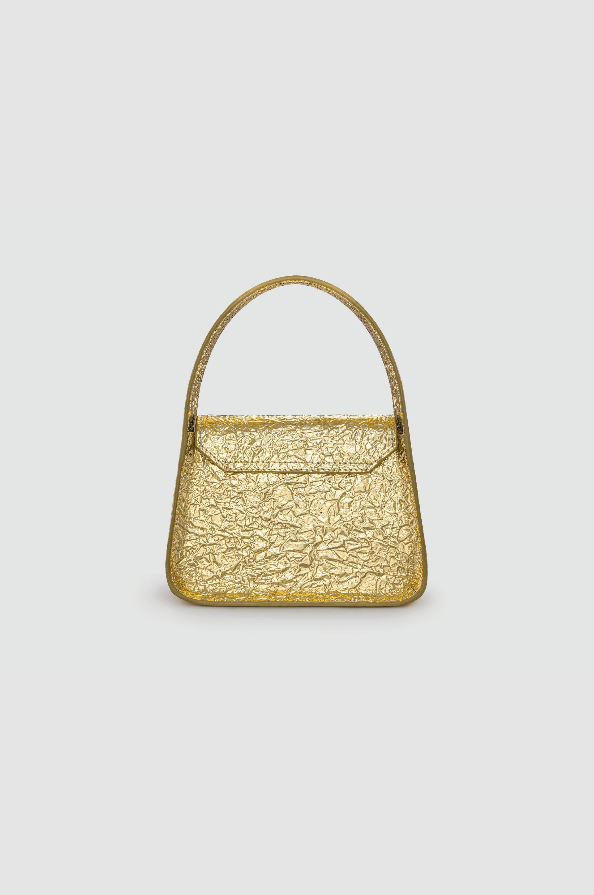 Okhtein Mini Feryel With Lock - Crushed Gold - Designer Mini Handbag - Handbags 3