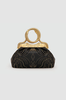 Okhtein Studded Bangle Clutch - Black - Designer Clutch - Clutch Bags 1