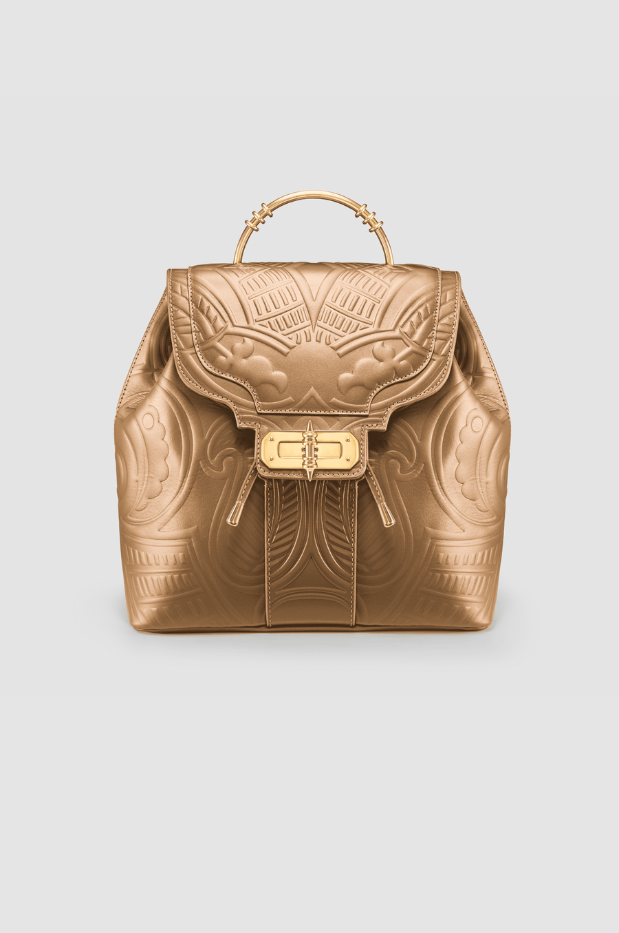 Okhtein Akima Embossed Backpack - Corda - Designer Backpack