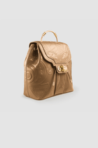 Okhtein Akima Embossed Backpack - Corda - Designer Backpack - Side