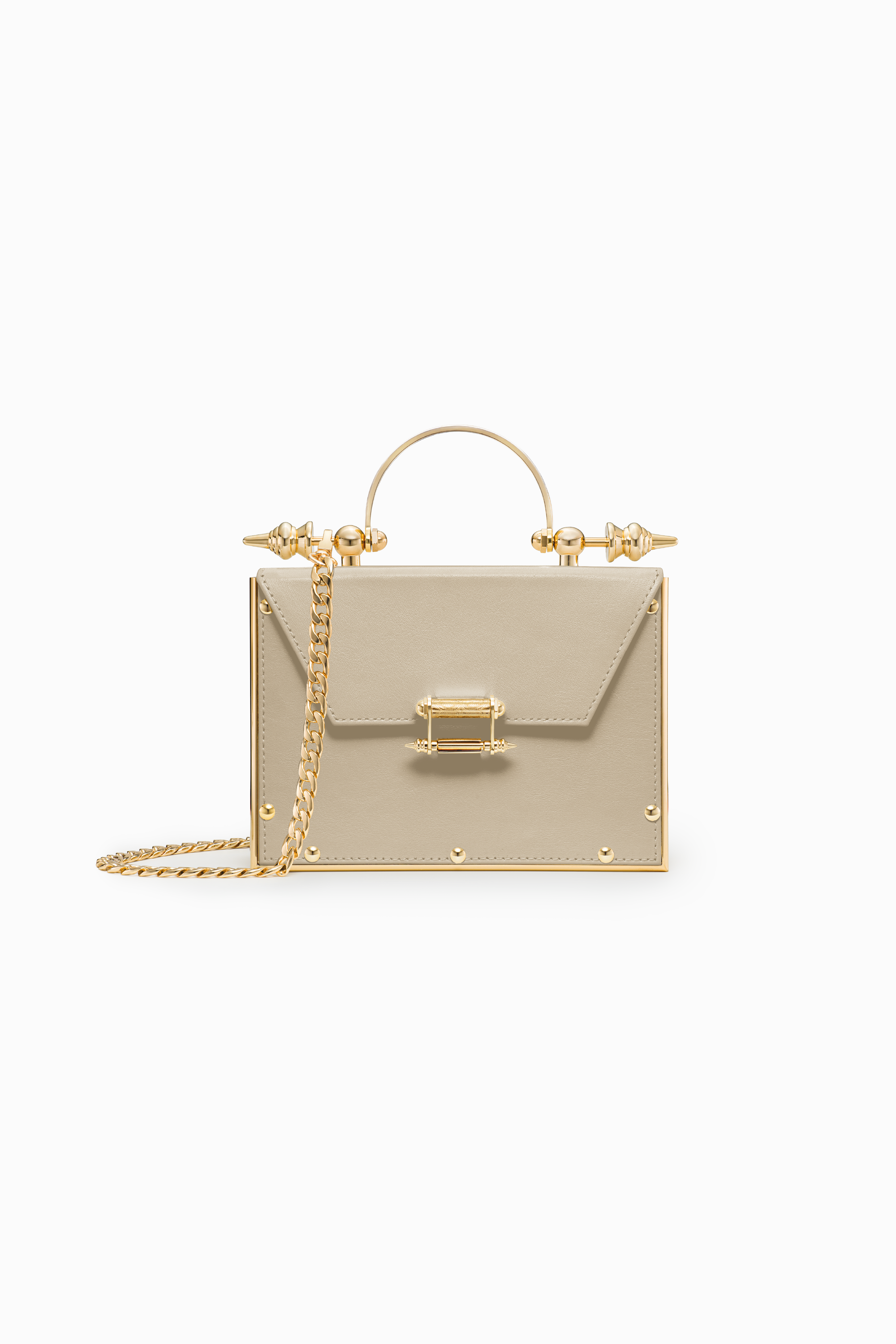 حقيبة Mahogany On Striped Brass