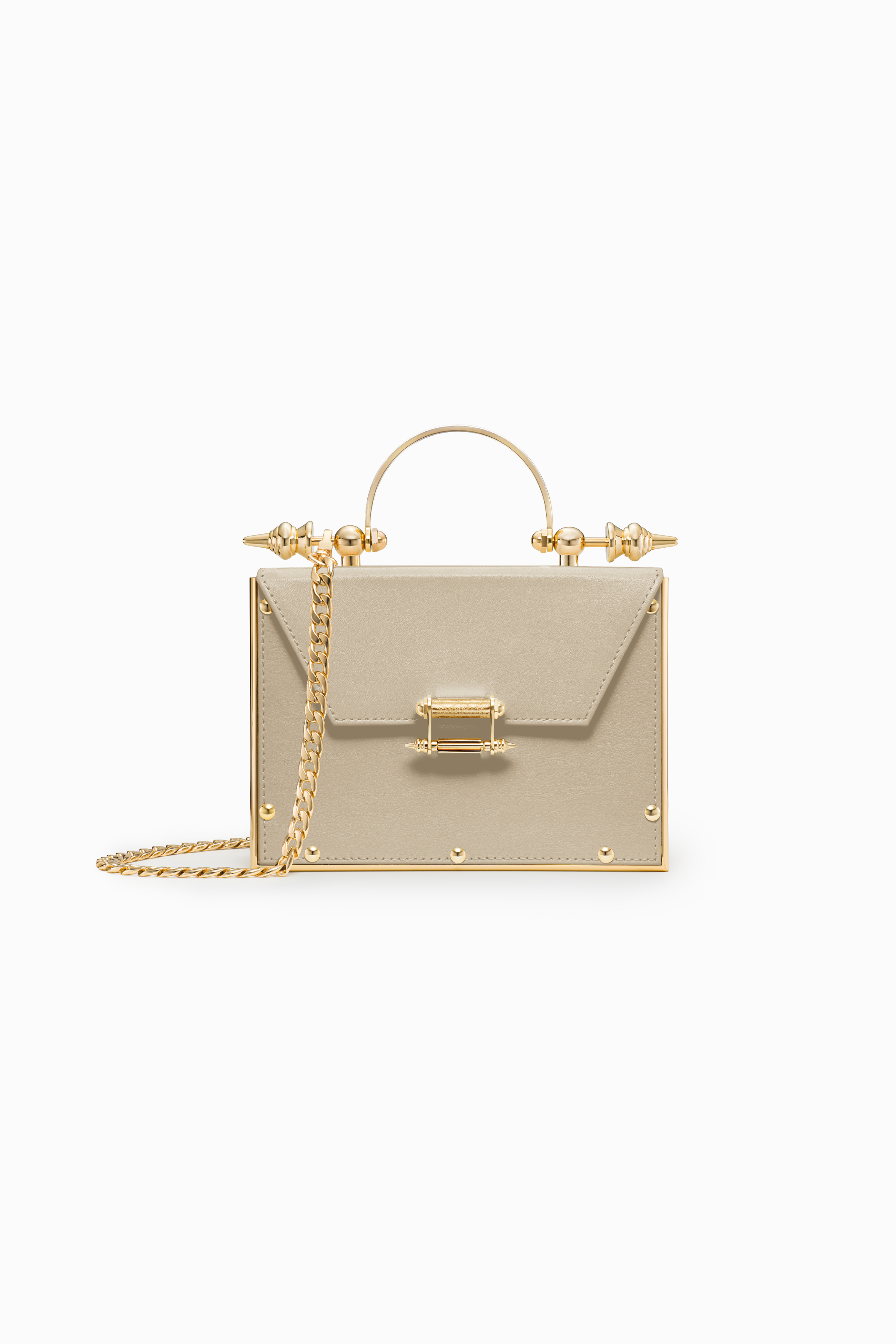 حقيبة Mahogany On Striped Brass