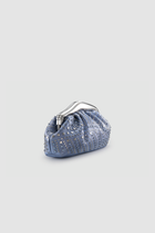 Okhtein Malleable Clutch - Studded Gel Blue with Crystals - Designer Clutch - Clutch Bags 2