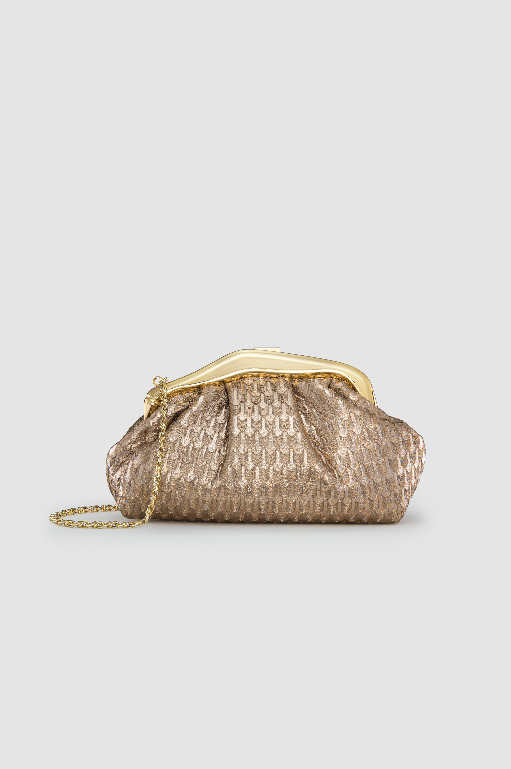 Okhtein Malleable Clutch - Gold with Arrows Print - Designer Clutch - Clutch Bags 1