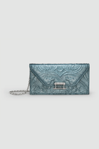 Embossed Pochette with Lock