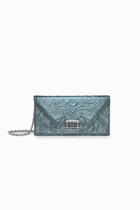 Embossed Pochette with Lock
