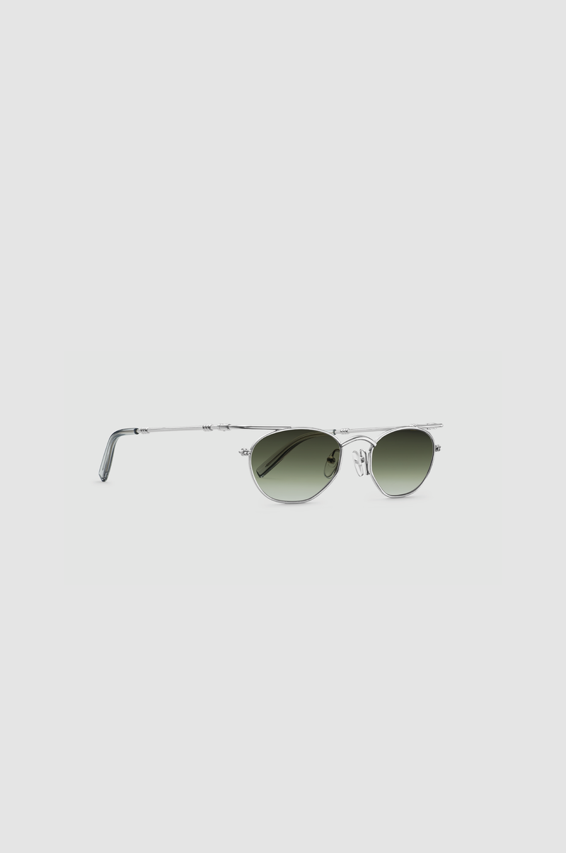 Okhtein Dome Shades - Silver - Designer Shades - Sunglasses - Side