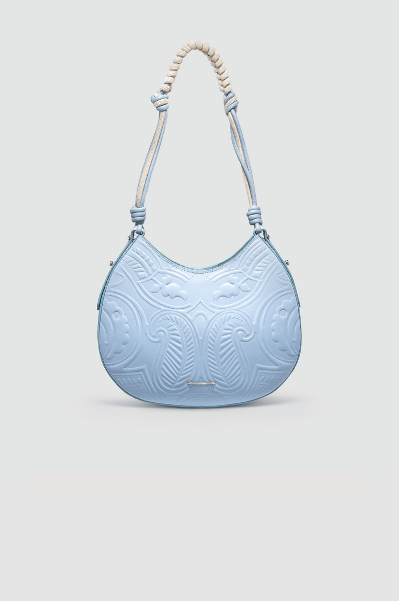 Okhtein Duo With Rope Handle - Sky Blue - Designer Handbag - Handbags 1