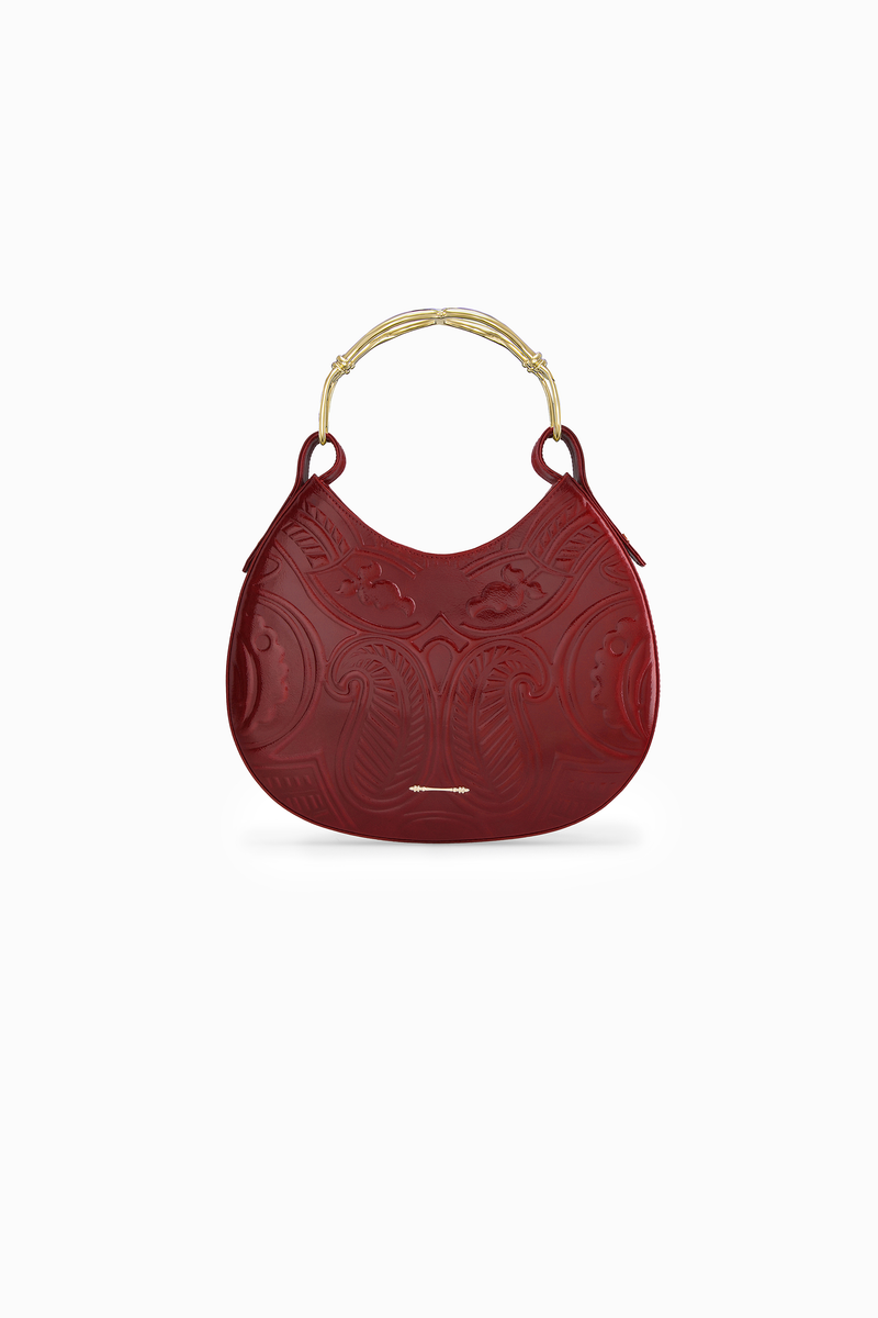 حقيبة Duo Top Handle Embossed