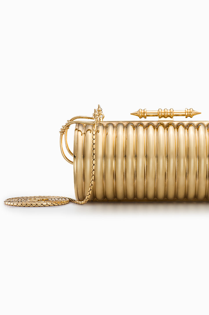 Striped Felucca Clutch