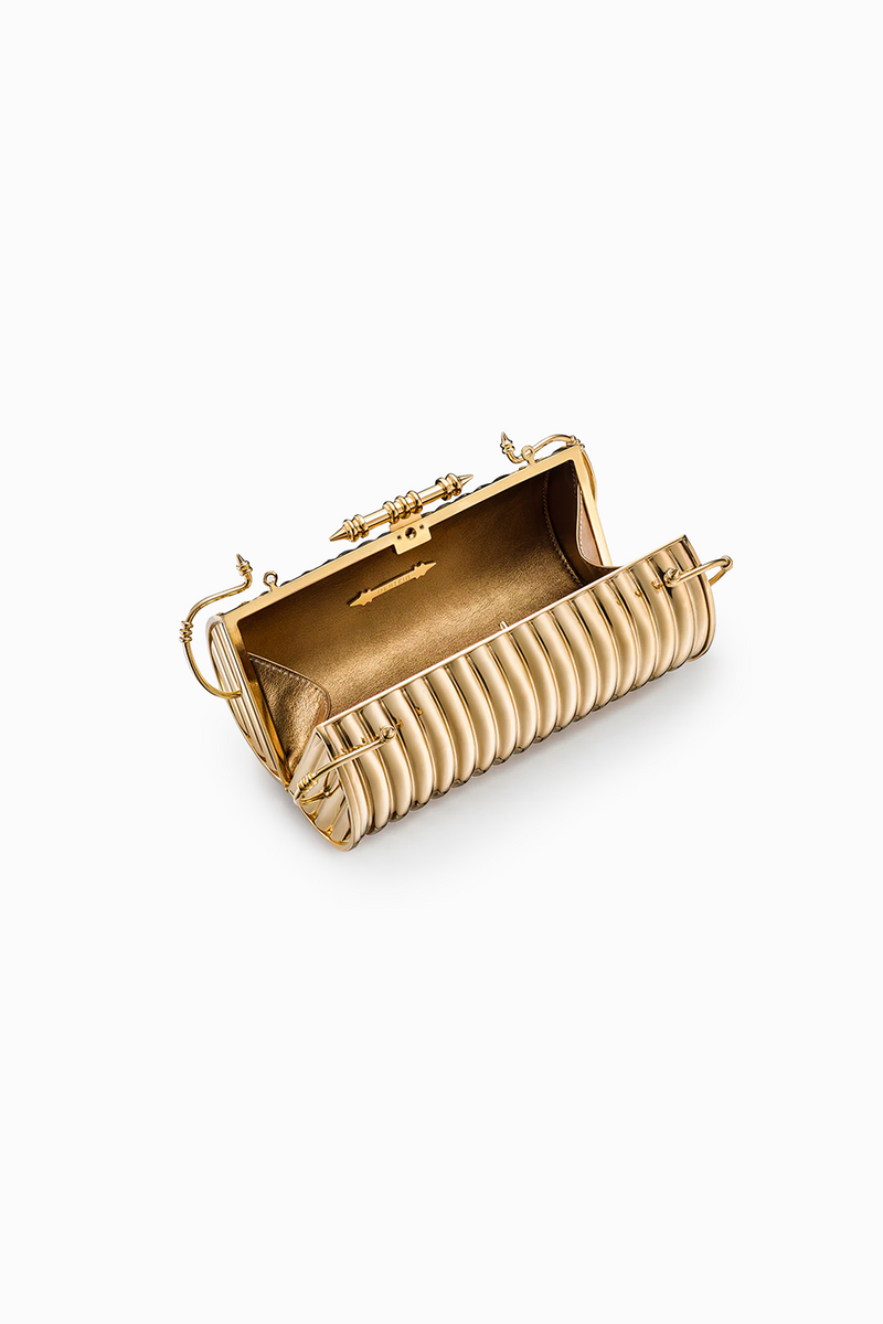 Striped Felucca Clutch