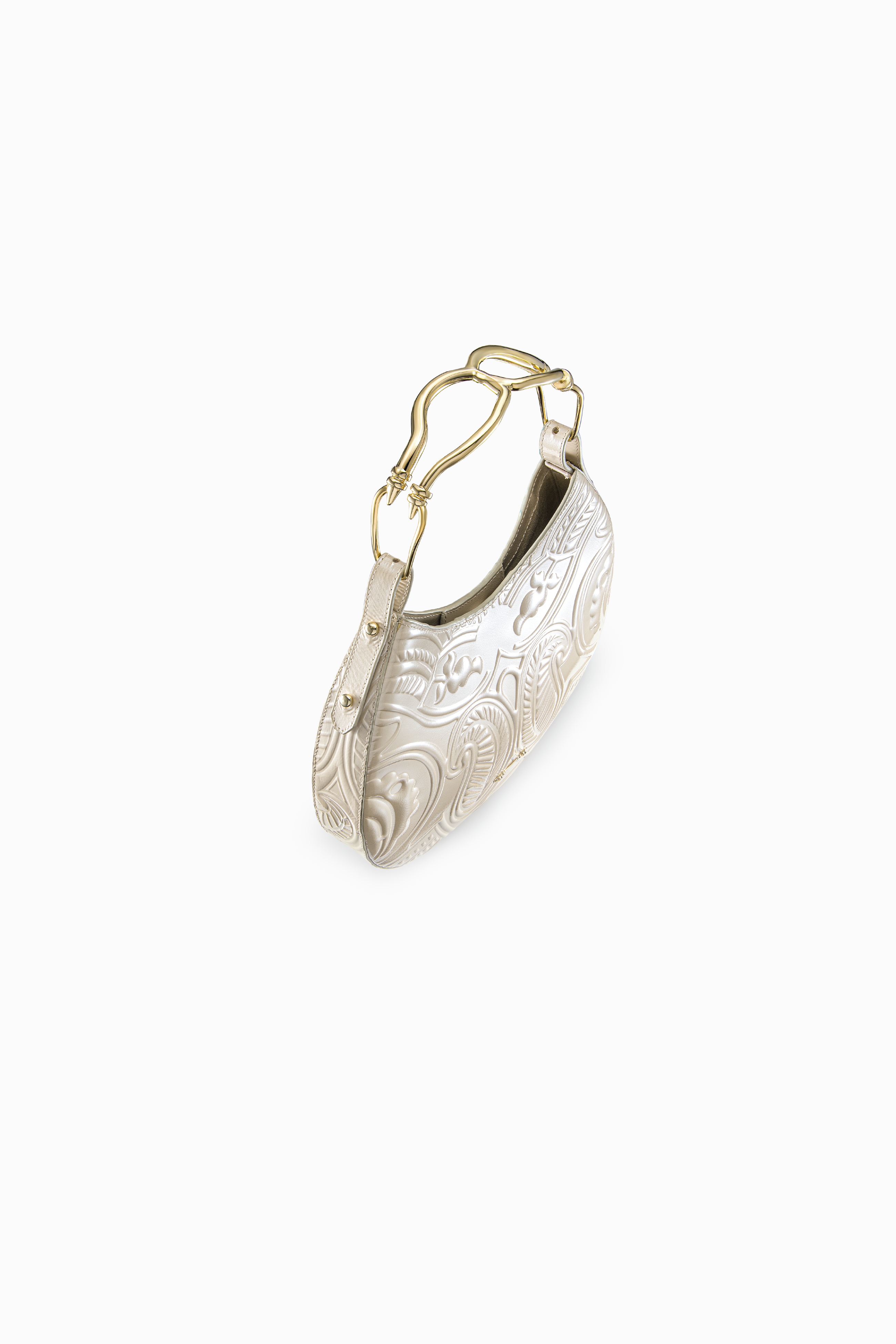حقيبة Duo Top Handle Embossed