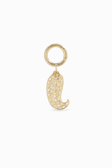 Brass Palmette Charm