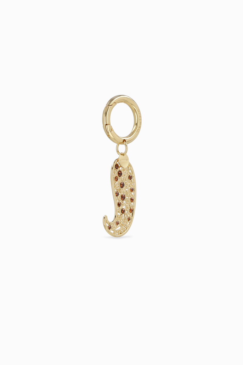 Brass Palmette Charm