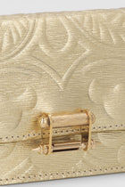 Embossed Pochette with Lock