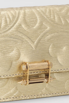 Embossed Pochette with Lock