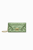 Embossed Pochette with Lock