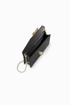 Embossed Pochette with Lock