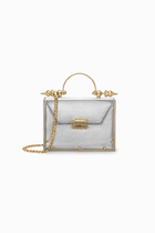 حقيبة Mahogany On Striped Brass