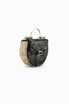 Oak on Engraved Brass