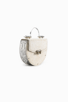 Oak on Engraved Brass