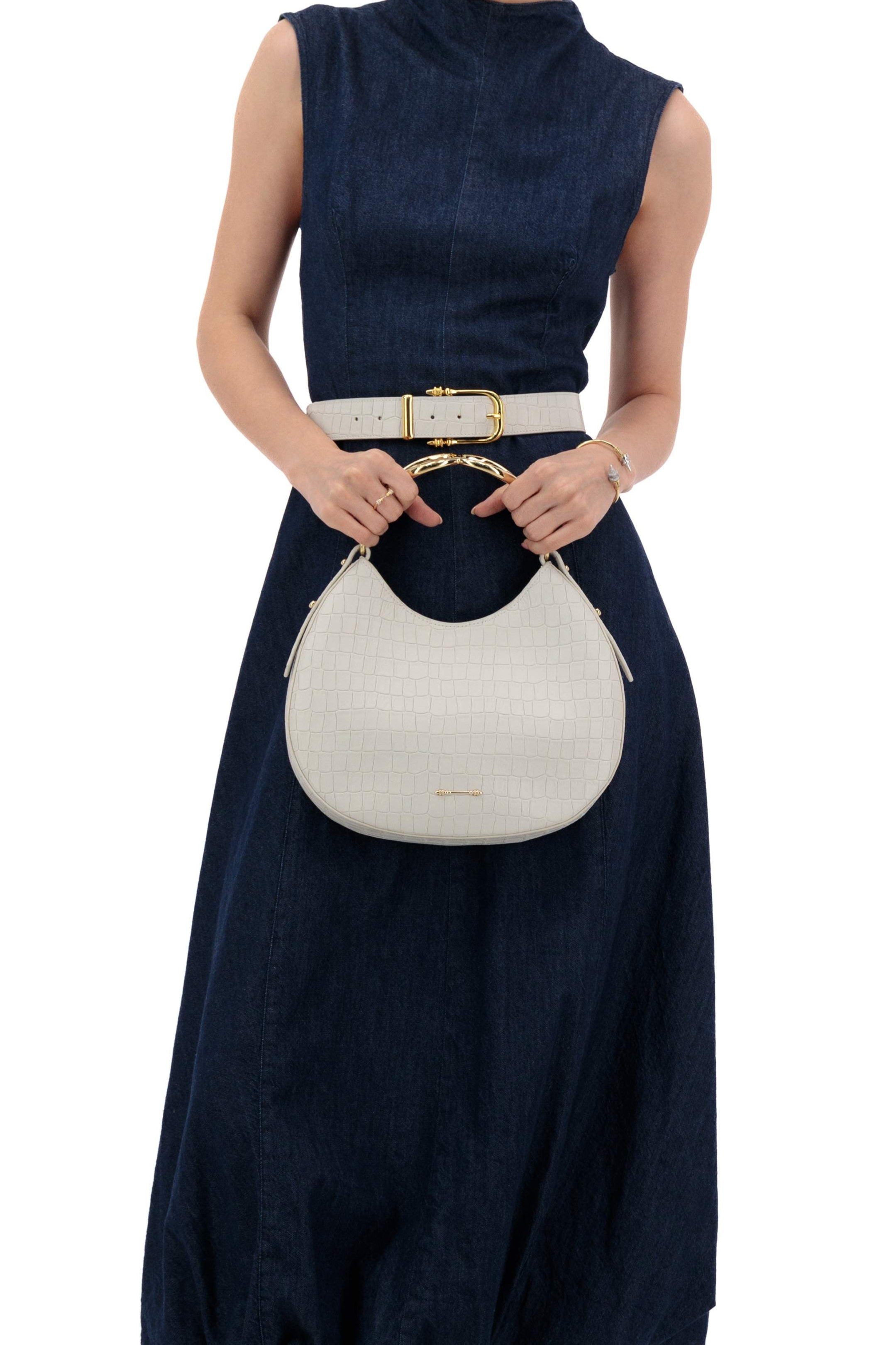 Okhtein Duo Top Handle - Gris - Designer Handbag - Handbags 4