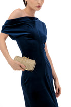 Okhtein Soiree Clutch - Crystal Gold - Designer Clutch - Clutch Bags 4