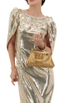 Okhtein Studded Bangle Clutch - Gold Gel - Designer Clutch - Clutch Bags 3