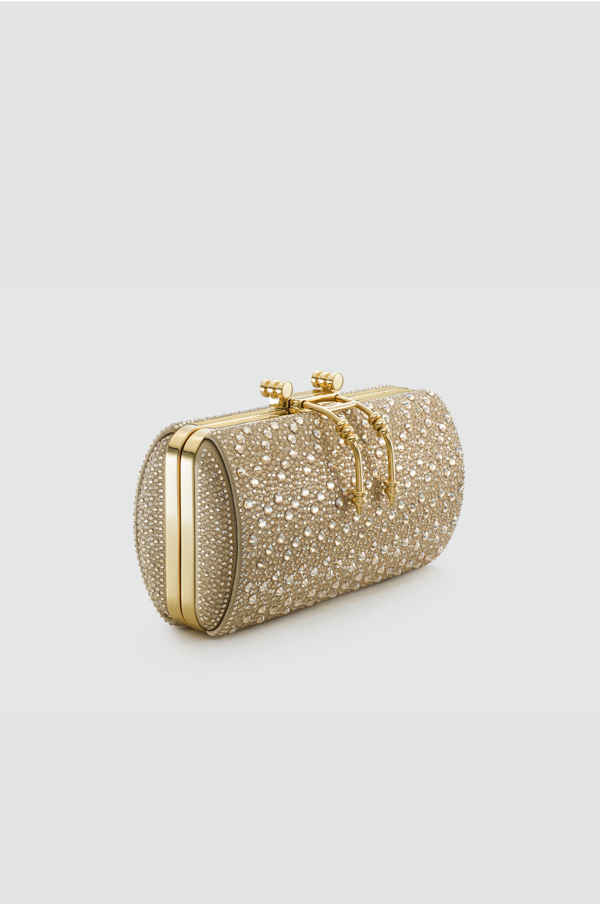 Okhtein Soiree Clutch - Crystal Gold - Designer Clutch - Clutch Bags 5