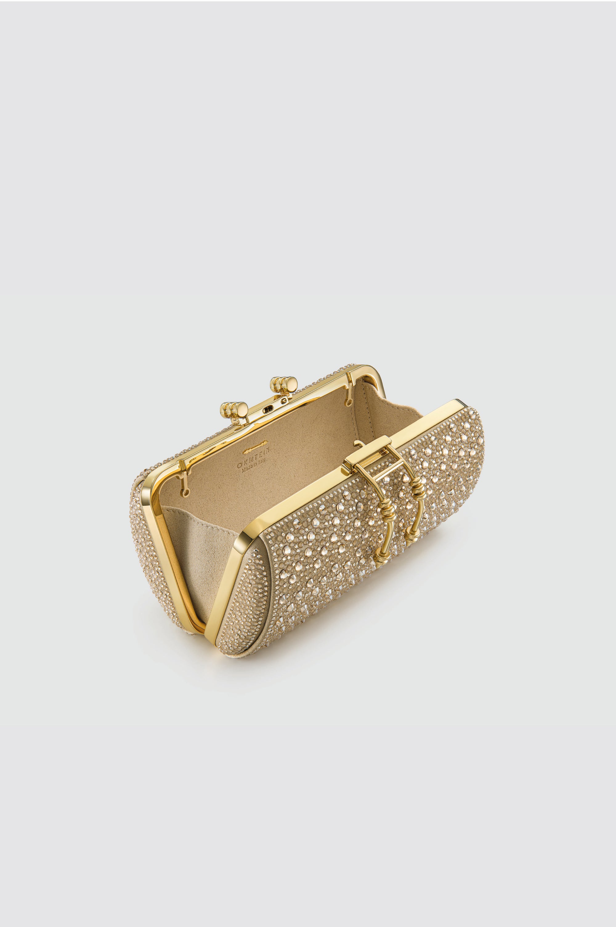 Okhtein Soiree Clutch - Crystal Gold - Designer Clutch - Clutch Bags 2