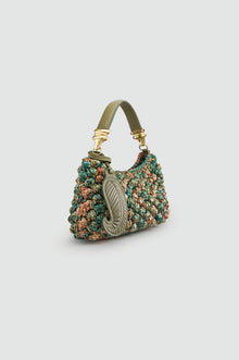 Okhtein Tala HandBag - Green Crochet Raffia - Designer Handbag - Handbags 2