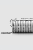 Okhtein Striped Felucca Clutch - Silver - Designer Clutch - Clutch Bags 2
