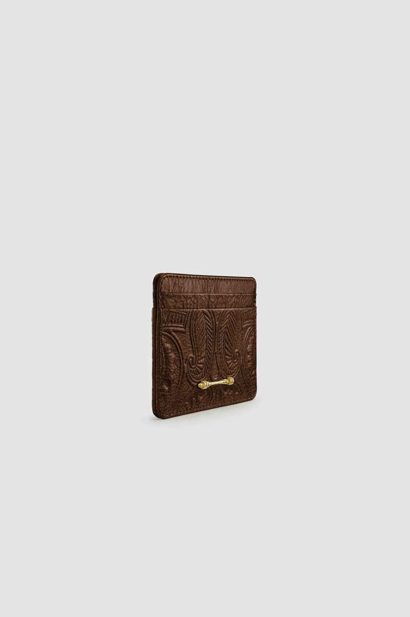 Okhtein Embossed Cardholder - Brown Gel - Designer Cardholder - Card Cases 2